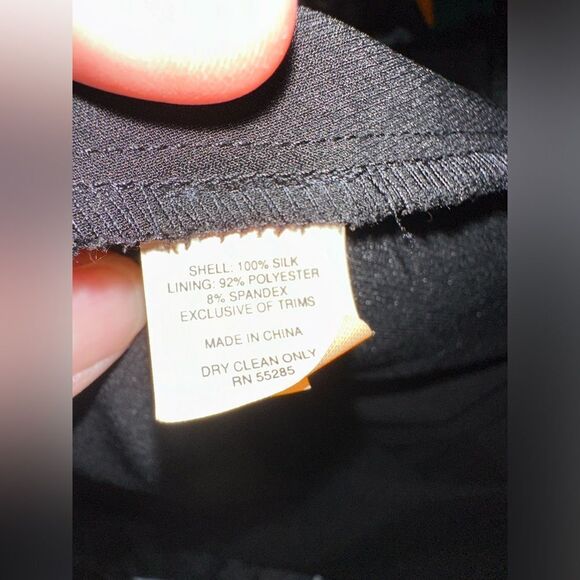 VTG Y2K Express Black Silk Mini Party Dress whimsygoth Goth Fairycore 2000’s 8 - Picture 10 of 10